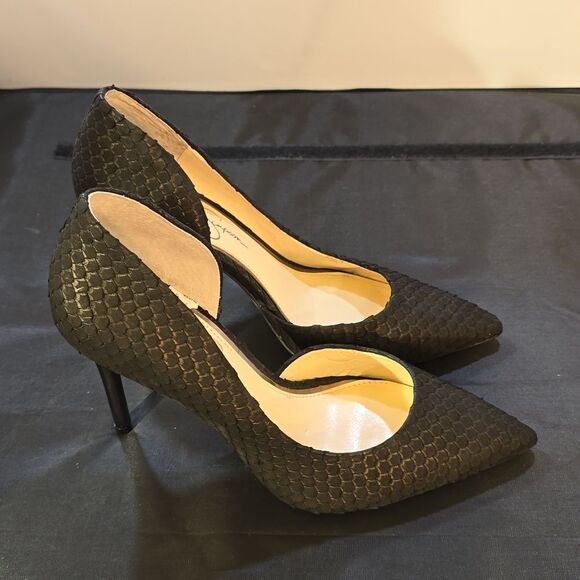 JESSICA SIMPSON WOMEN'S POINTED-TOES  SIDE CUT OUT DRESS HEEL PUMPS - Picture 9 of 14